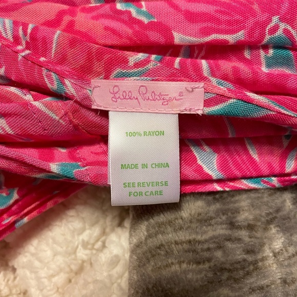 Lilly Pulitzer pink scarf - Picture 8 of 8